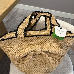 Exclusive Kate Spade x Target Tan Woven Tote Bag